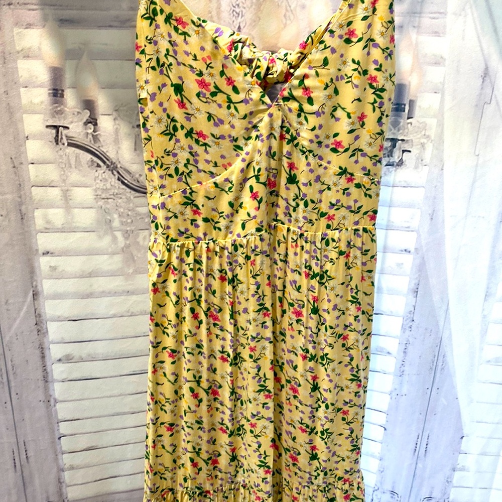 Yellow floral maxi dress - Picture 4 of 9